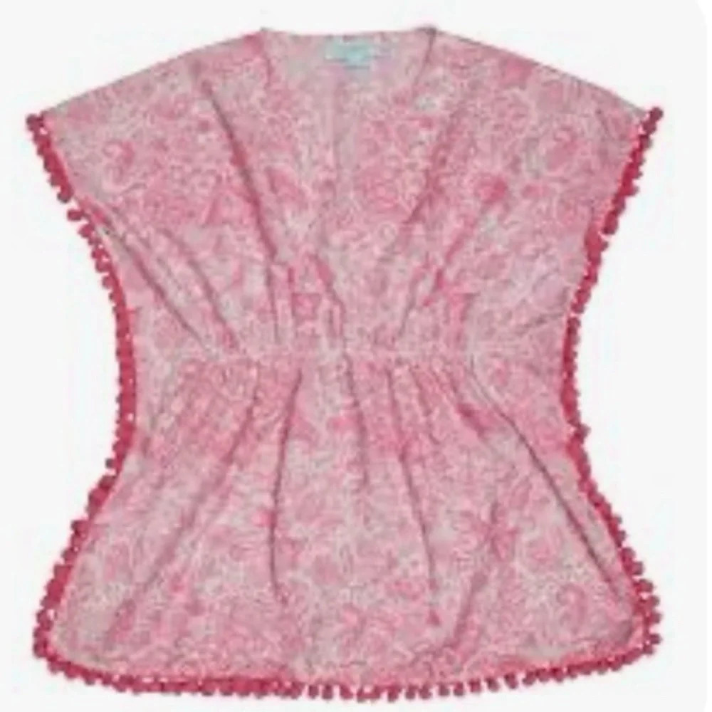 NWT‎ Marie Raxevsky GIRL'S KAFTAN PAISLEY PINK size 6/8